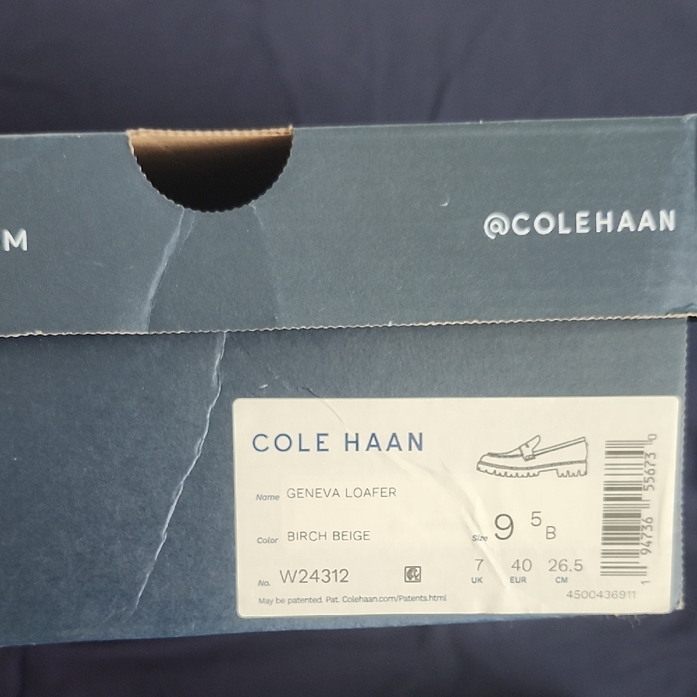 Cole Haan Tan and Black Slip-On Loafers with Modern Design - Picture 7 of 9